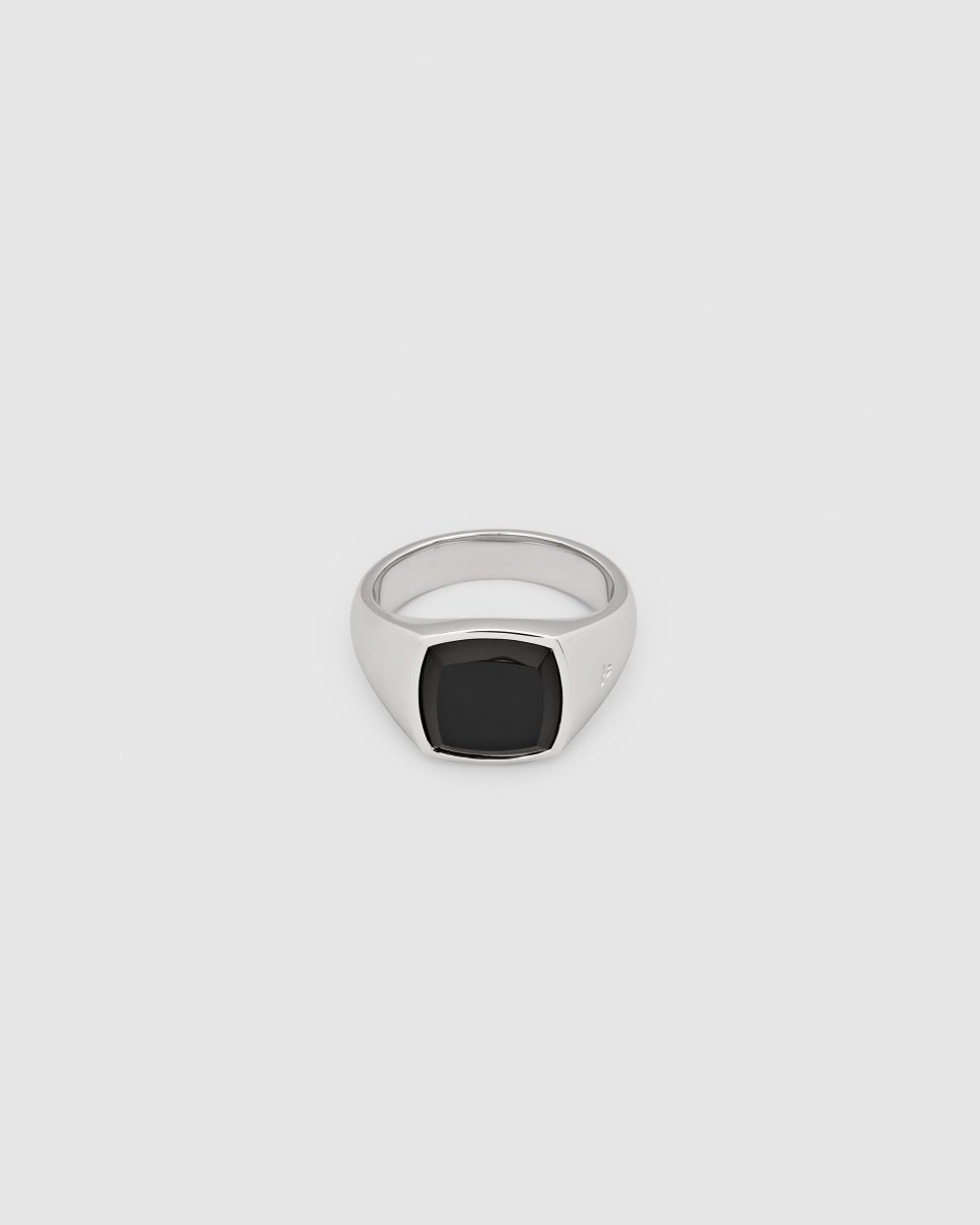 画像1: TOMWOOD   Kay Ring Polished Onyx (1)