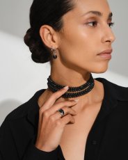 画像4: TOMWOOD   Kay Ring Black Larvikite (4)