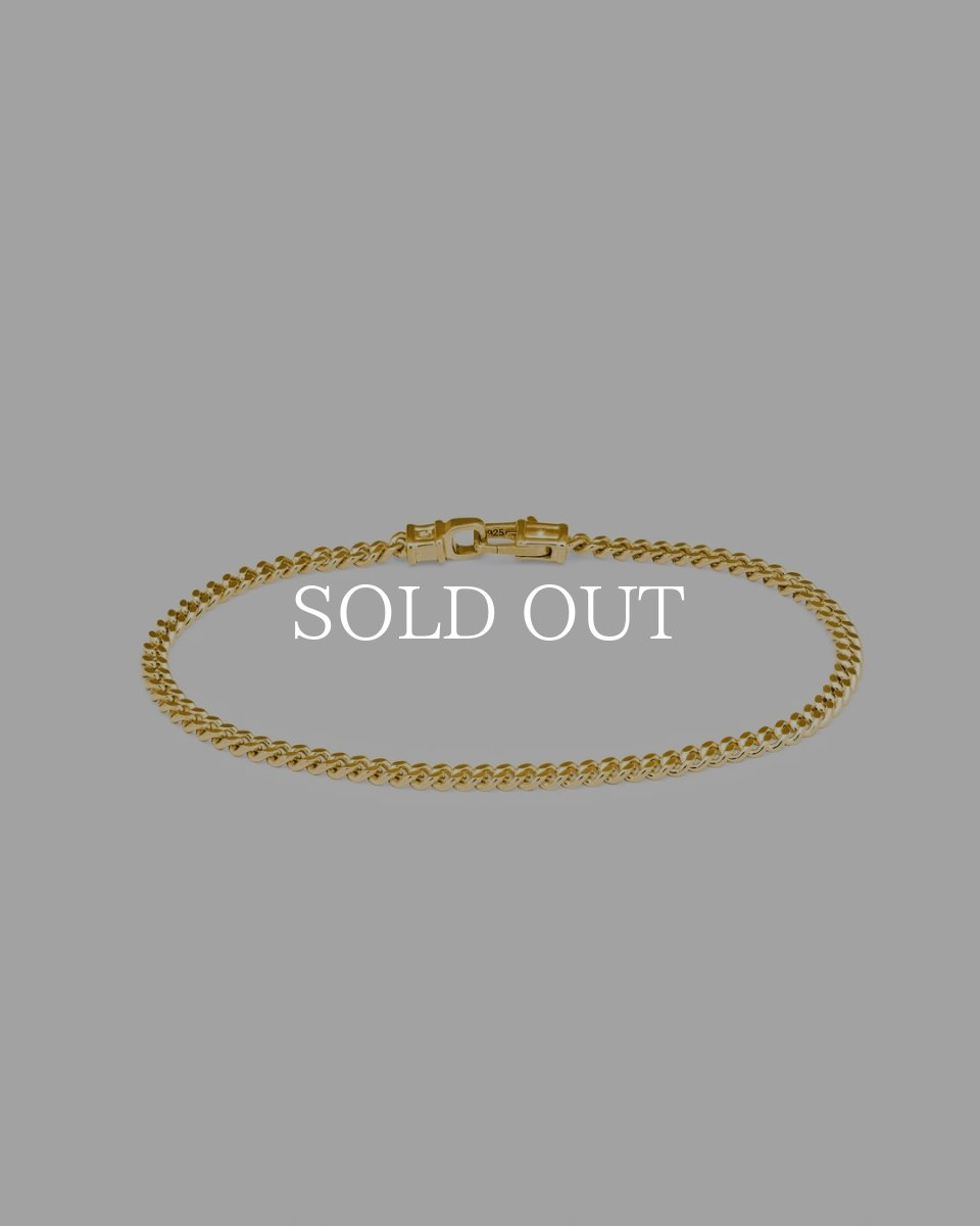 画像1: TOMWOOD   Curb Bracelet M Gold (1)