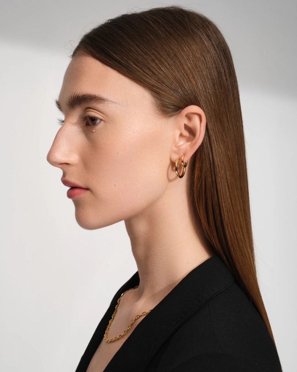 画像5: TOMWOOD   Classic Hoop Small Gold (5)