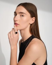 画像2: TOMWOOD   Cushion Polished Black Onyx (2)