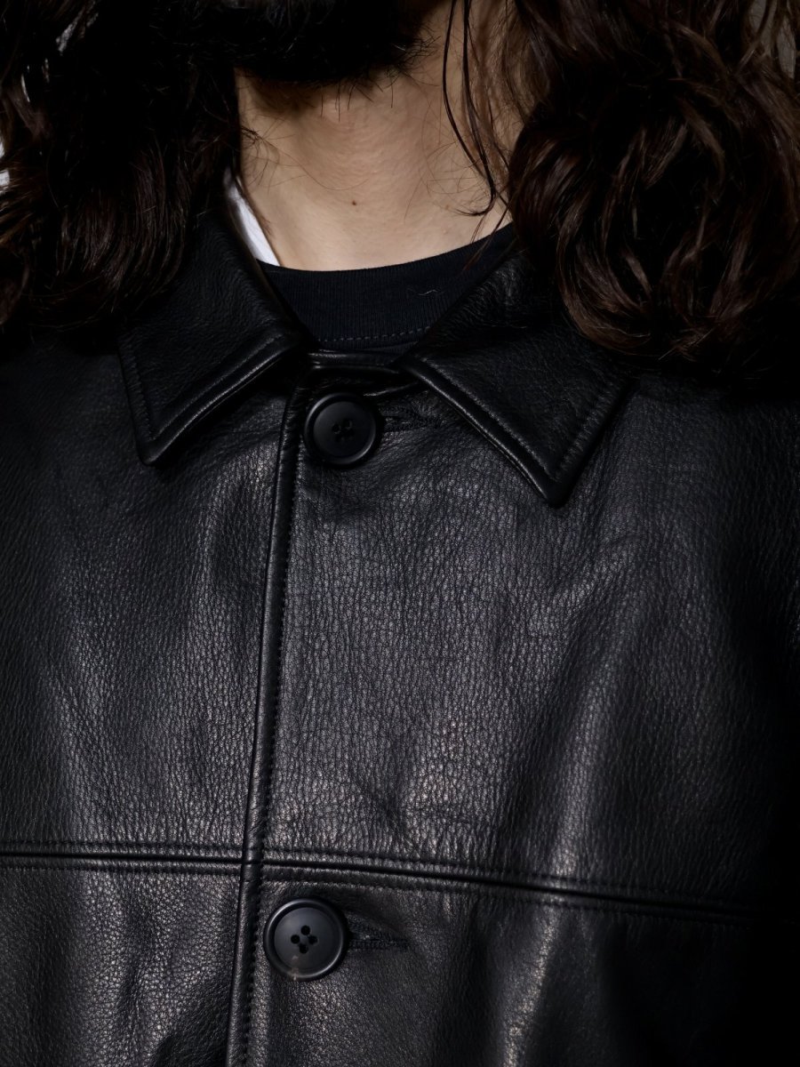 画像4: exodus  LEATHER HALF COAT (4)