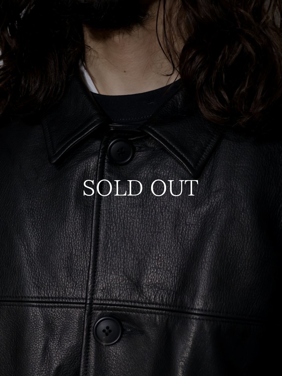 画像4: exodus  LEATHER HALF COAT (4)
