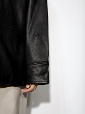 画像6: exodus  LEATHER HALF COAT (6)
