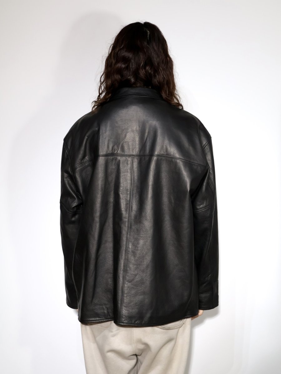 画像3: exodus  LEATHER HALF COAT (3)