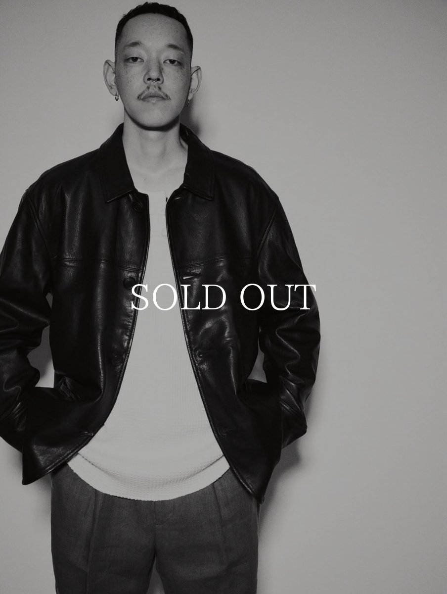 画像9: exodus  LEATHER HALF COAT (9)