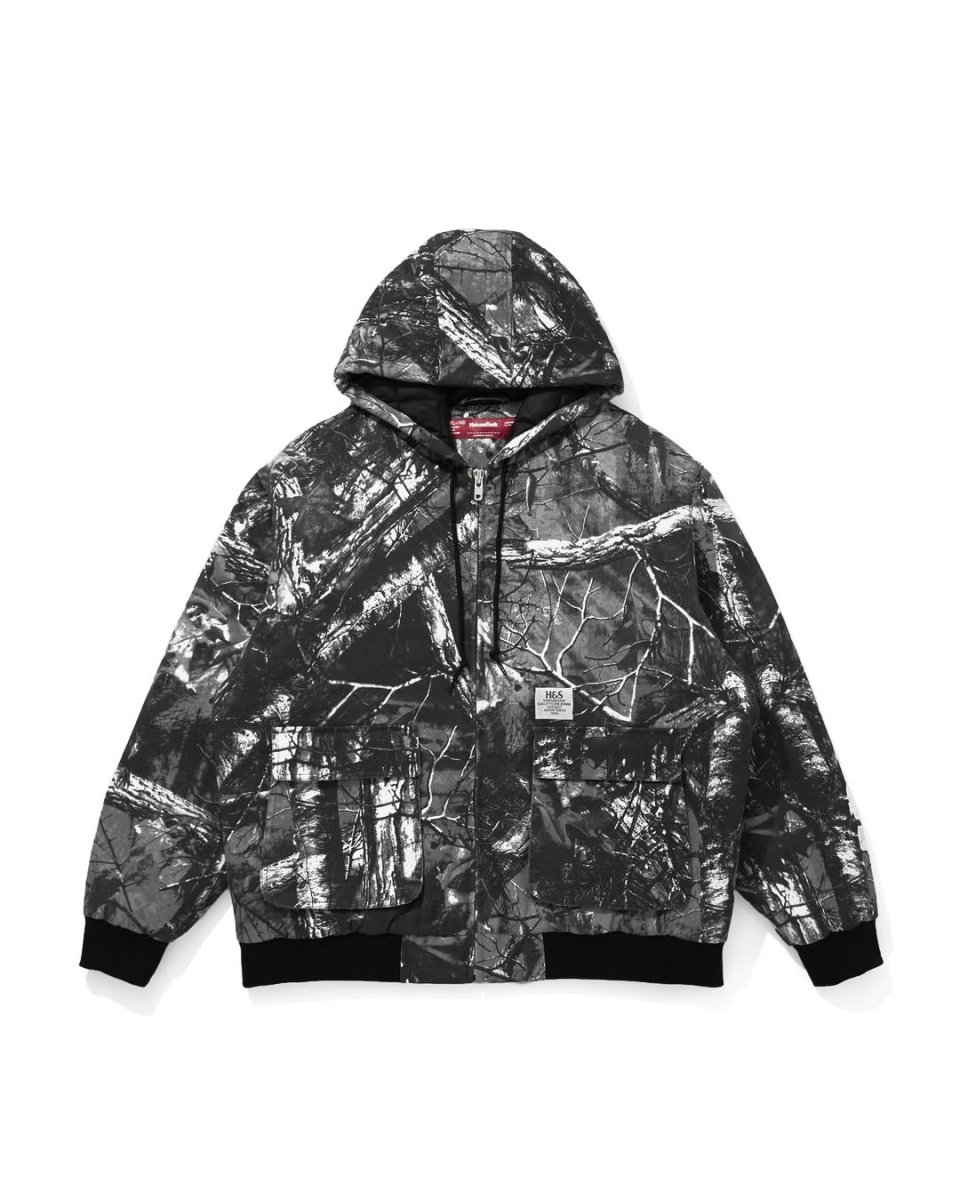 画像2: HideandSeek  Camo Zip Hooded Jacket (2)