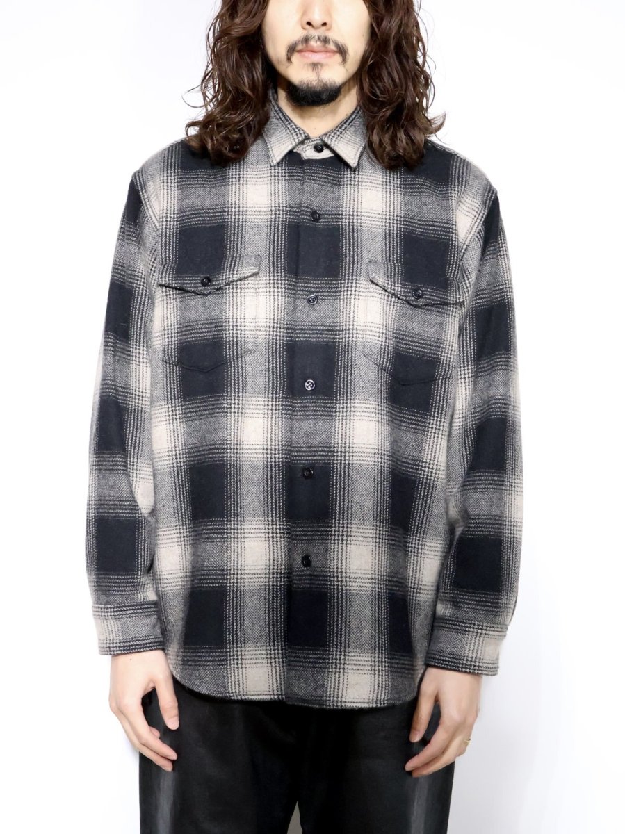 画像3: MINEDENIM  Wool Flannel Ombre Work SH (3)