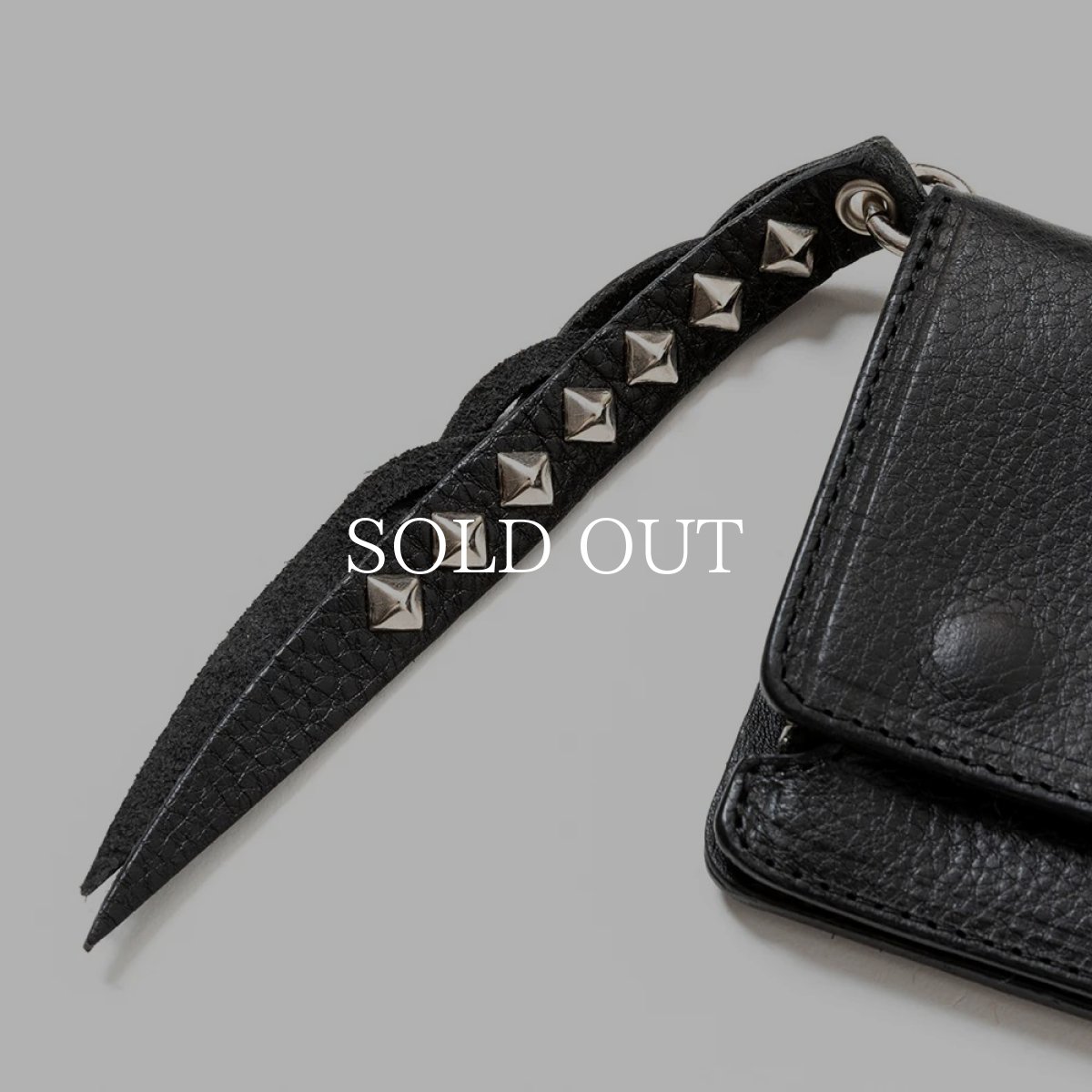 画像4: CALEE  PLANE LEATHER LONG WALLET ＜STUDS CHARM＞ (4)