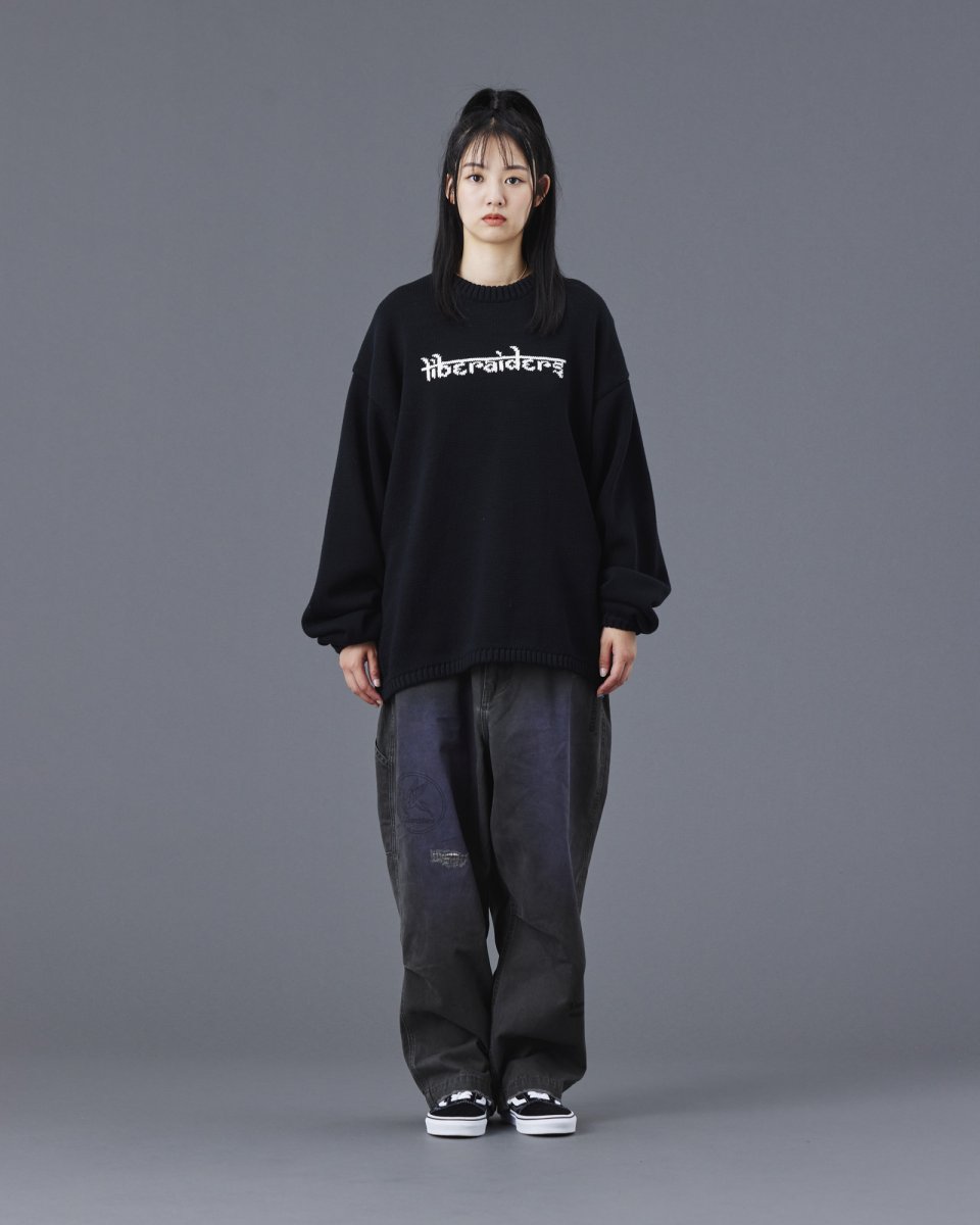 画像9: Liberaiders  WOVEN LOGO KNIT SWEATER (9)