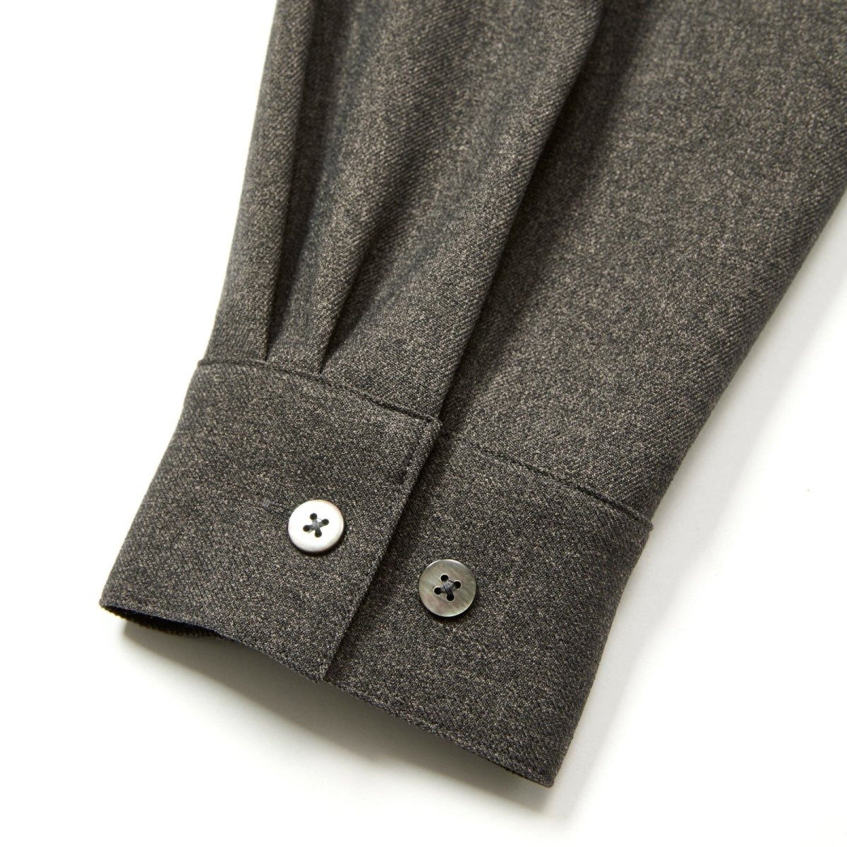 画像7: CALEE  "BLATANT LOCALISM" OPEN COLLAR ROUND L/S SH (7)