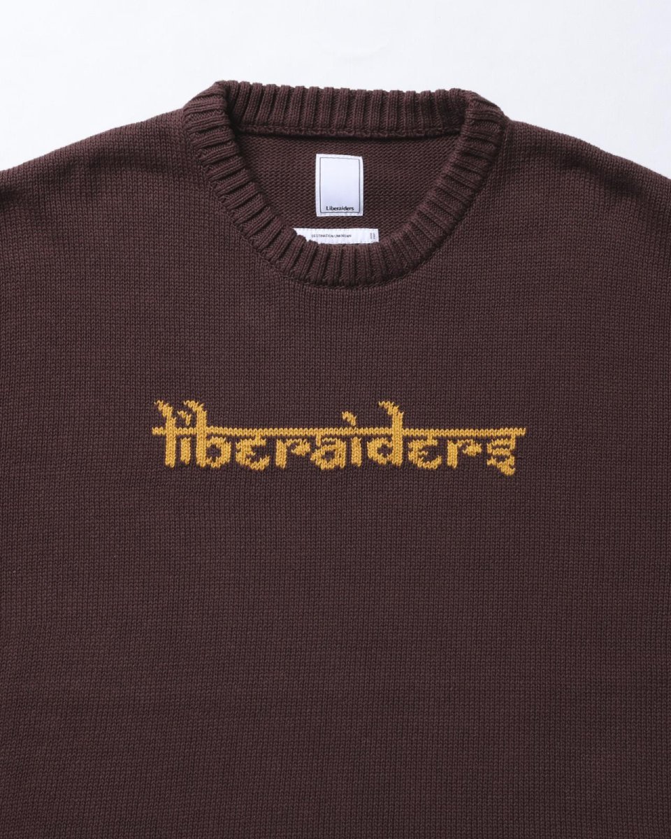 画像13: Liberaiders  WOVEN LOGO KNIT SWEATER (13)