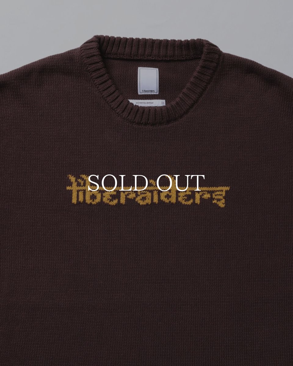 画像13: Liberaiders  WOVEN LOGO KNIT SWEATER (13)