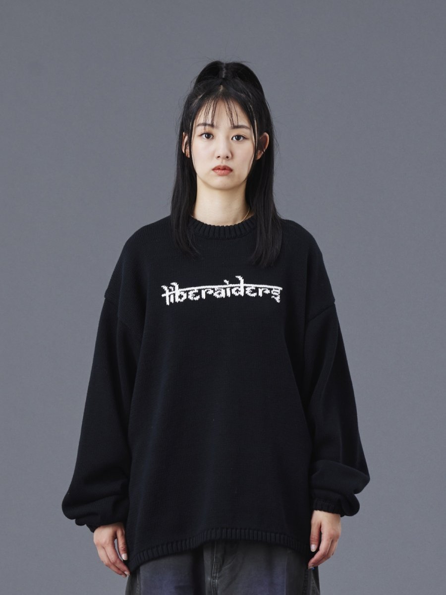 画像7: Liberaiders  WOVEN LOGO KNIT SWEATER (7)