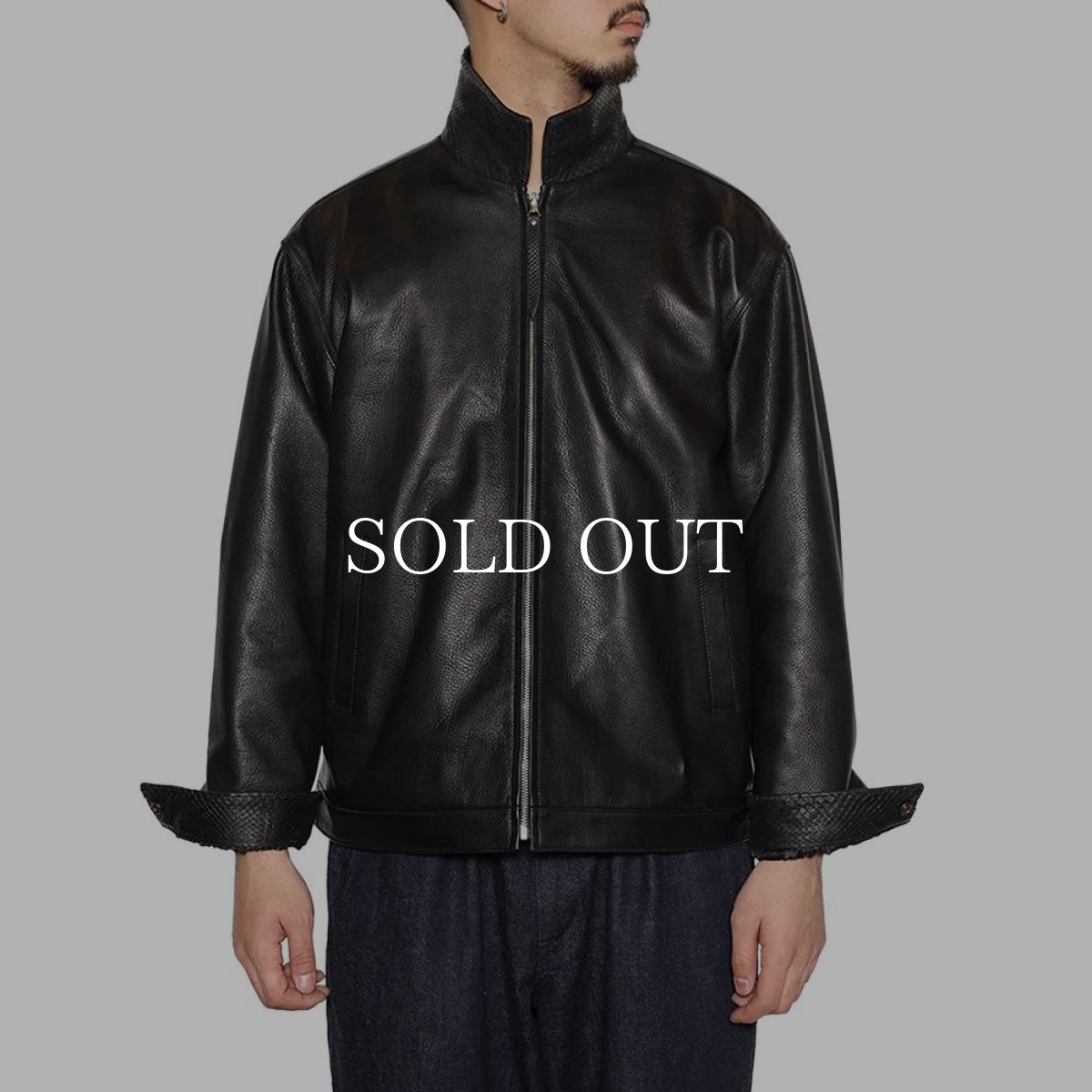 画像4: CALEE  LEATHER SWINGTOP ＜WITH PYTHON LEATHER＞ (4)