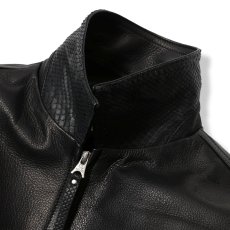 画像9: CALEE  LEATHER SWINGTOP ＜WITH PYTHON LEATHER＞ (9)