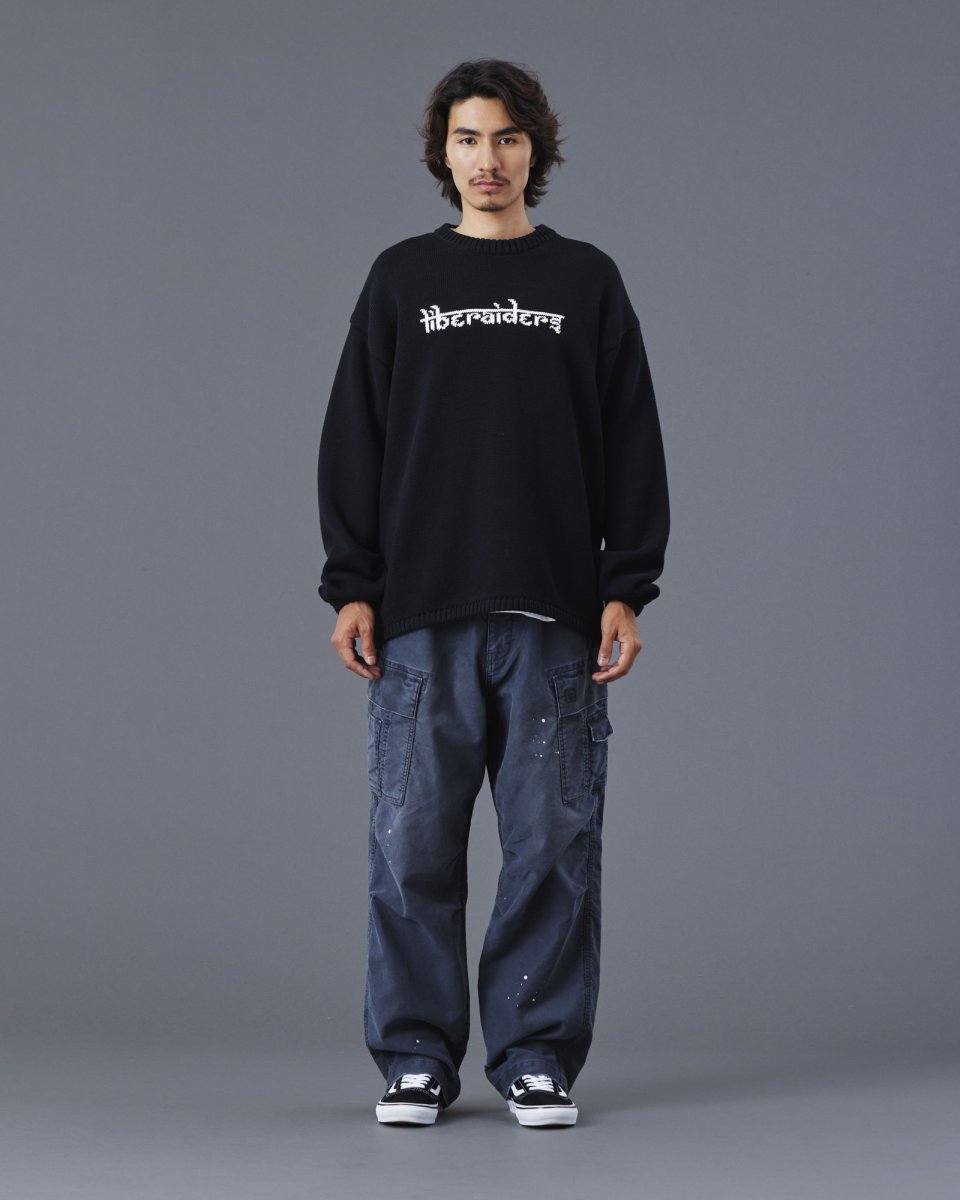 画像5: Liberaiders  WOVEN LOGO KNIT SWEATER (5)
