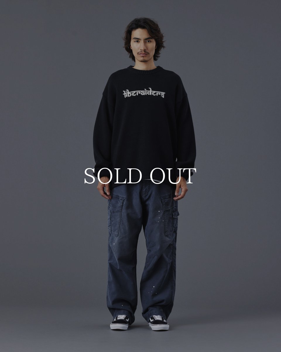 画像5: Liberaiders  WOVEN LOGO KNIT SWEATER (5)
