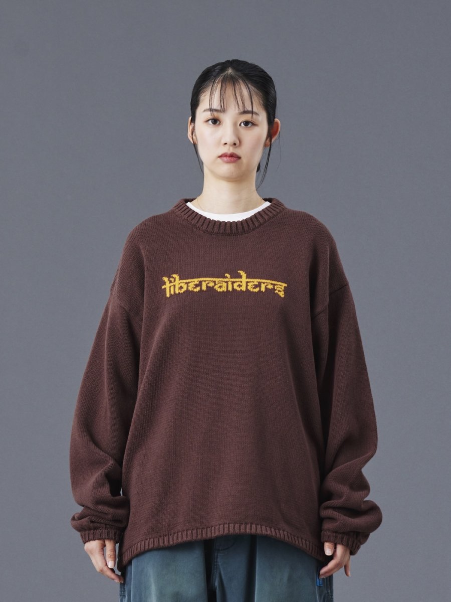 画像17: Liberaiders  WOVEN LOGO KNIT SWEATER (17)