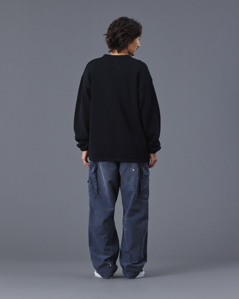 画像6: Liberaiders  WOVEN LOGO KNIT SWEATER (6)