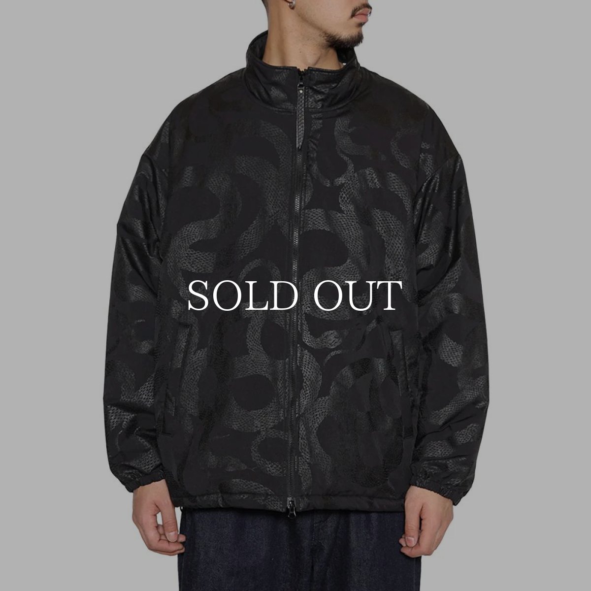 画像3: CALEE  P/N TRACK TYPE JACKET ＜SNAKE PATTERN＞ (3)