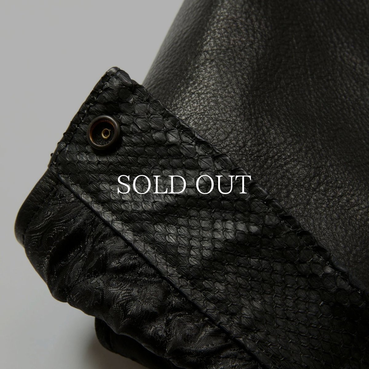 画像10: CALEE  LEATHER SWINGTOP ＜WITH PYTHON LEATHER＞ (10)