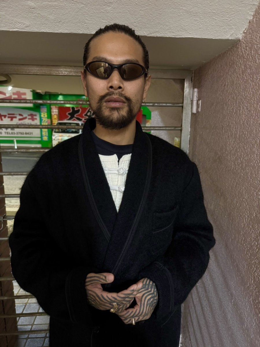 画像6: exodus  SHAGGY DOUBLE SMOKING JACKET (6)