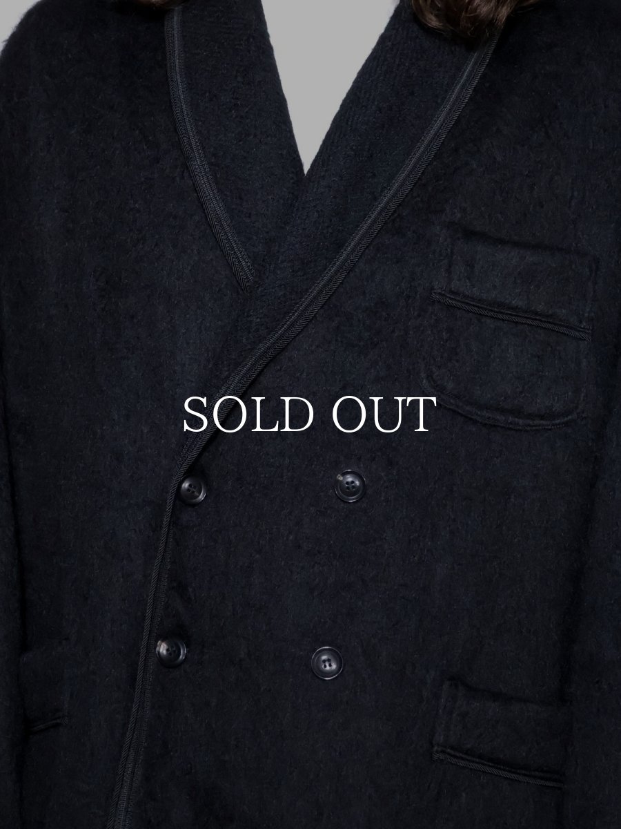 画像3: exodus  SHAGGY DOUBLE SMOKING JACKET (3)