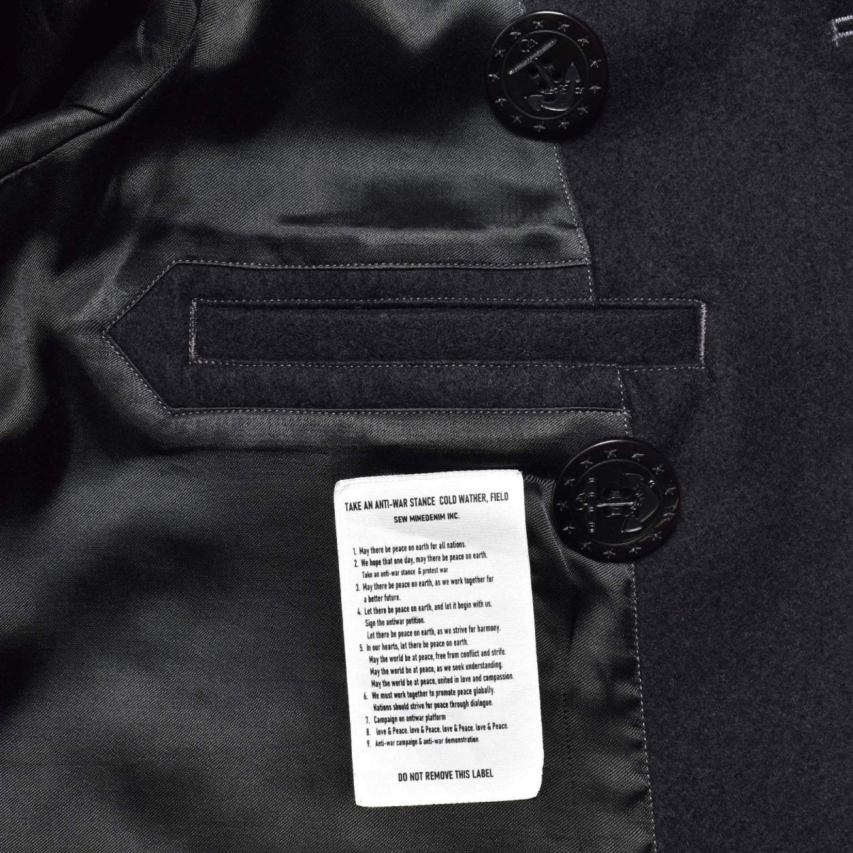 画像13: MINEDENIM  W.Denim Melton Pea CT (13)