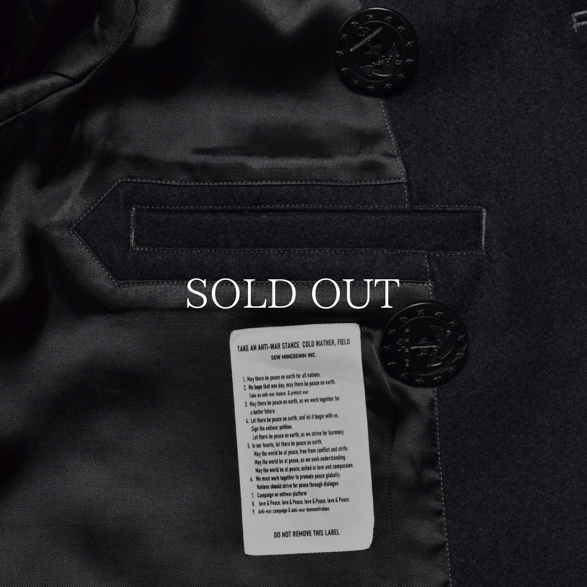 画像13: MINEDENIM  W.Denim Melton Pea CT (13)