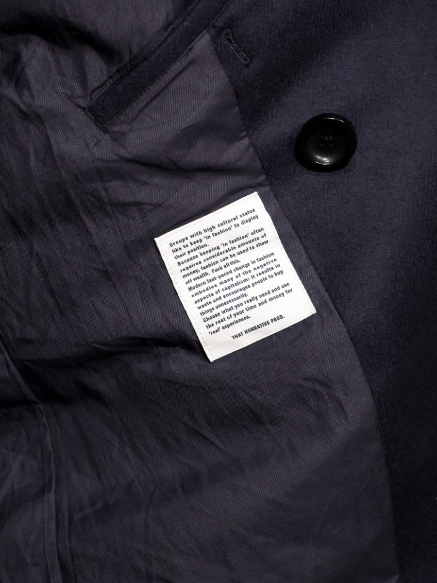 画像10: nonnative  MARINER COAT W/N DOUBLE MELTON WITH WINDSTOPPER (10)