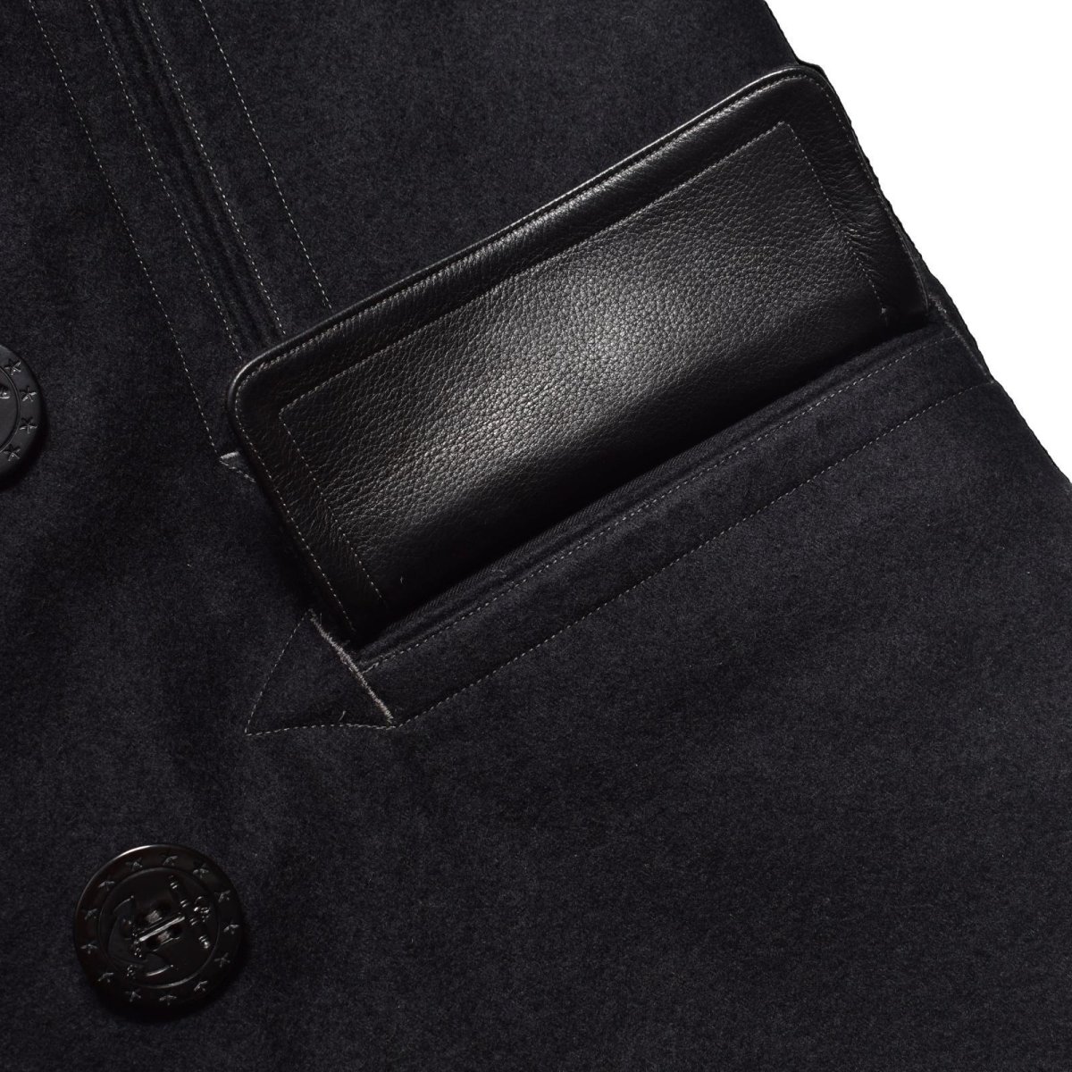 画像12: MINEDENIM  W.Denim Melton Pea CT (12)