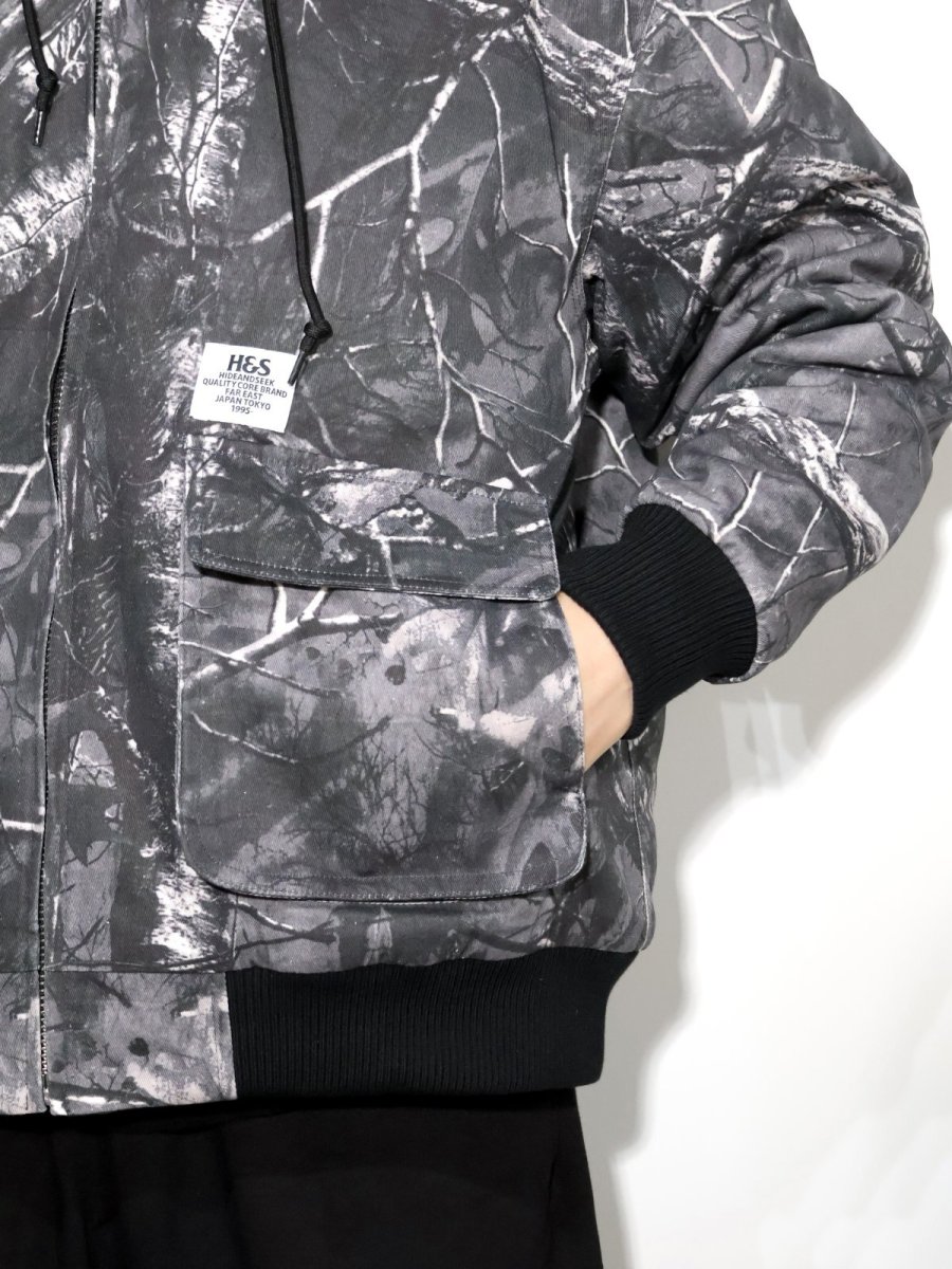 画像5: HideandSeek  Camo Zip Hooded Jacket (5)
