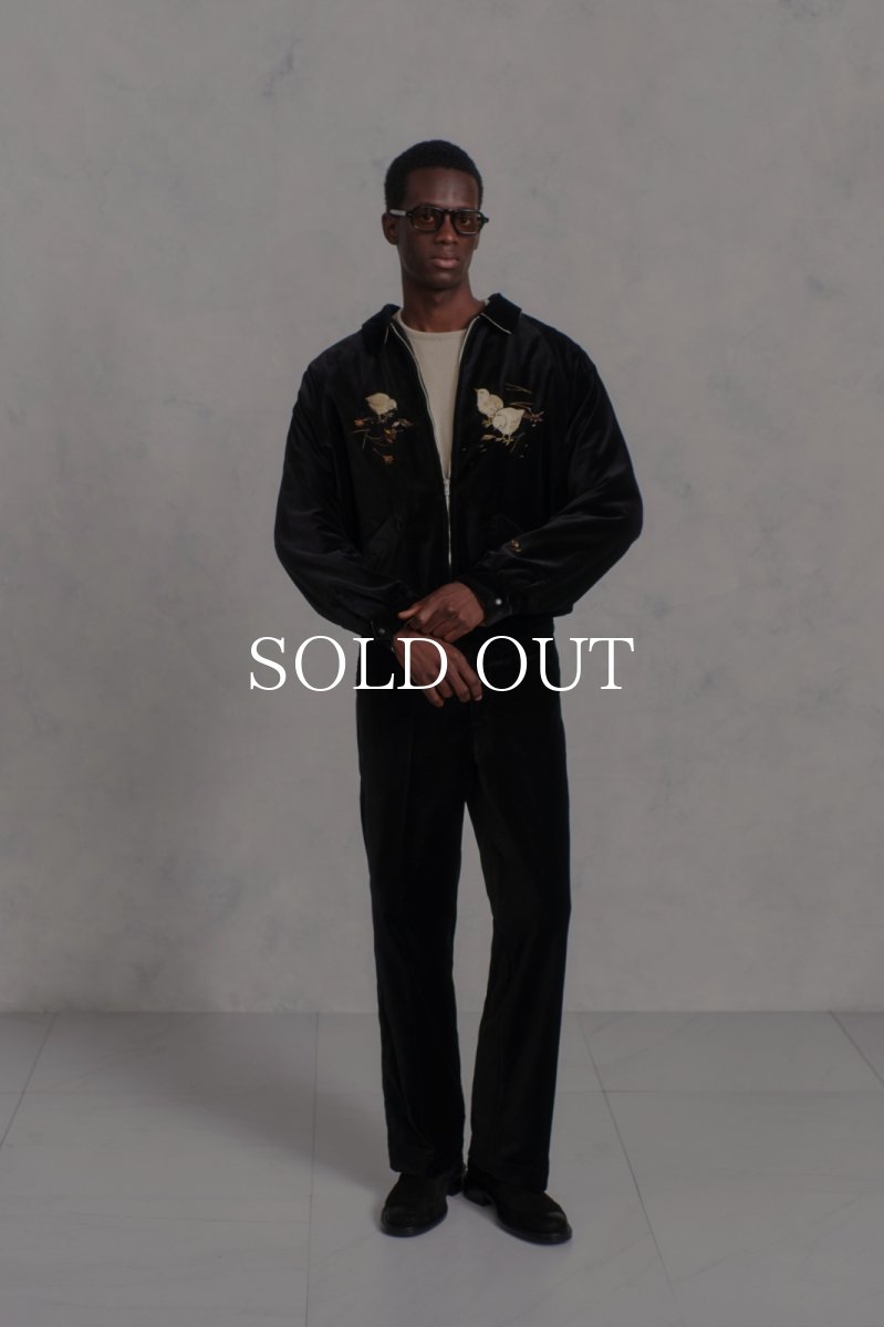 画像11: OLD JOE   STUNNING VELVET SOUVENIR JACKET(Niwatori to Hiyoko) (11)