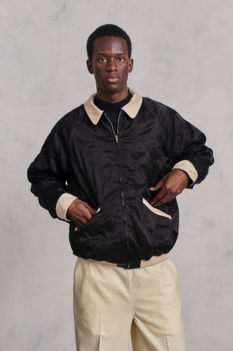 画像14: OLD JOE   STUNNING VELVET SOUVENIR JACKET(Niwatori to Hiyoko) (14)