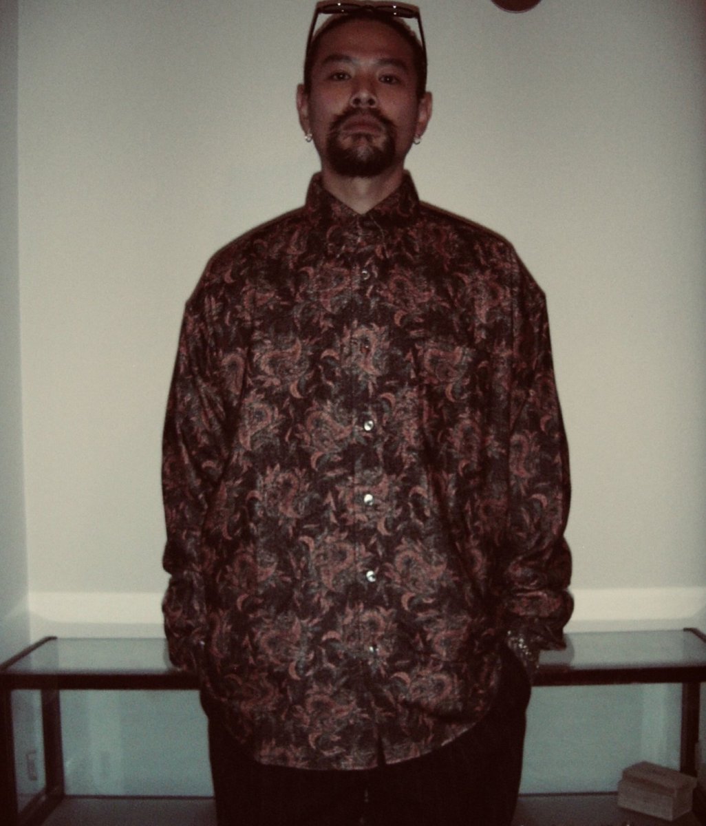 画像5: exodus  BUDS PAISLEY OPEN COLLAR SHIRT (5)