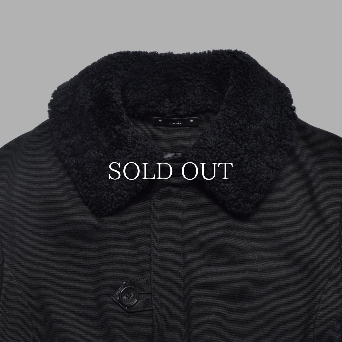 画像4: MINEDENIM  Mouton Collar Duck Military Haif CT (4)