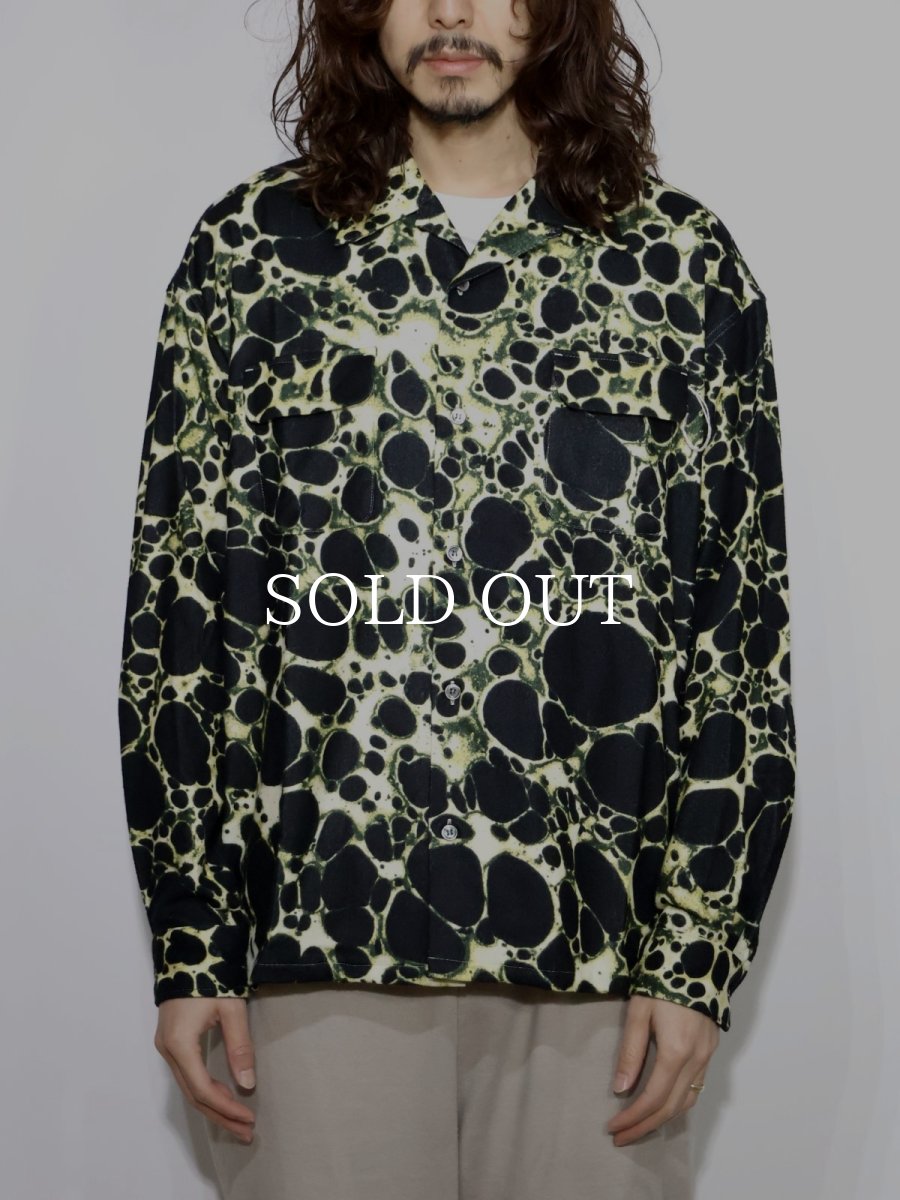 画像2: exodus  ABSTRACT SHATTER OPEN COLLAR SHIRT (2)