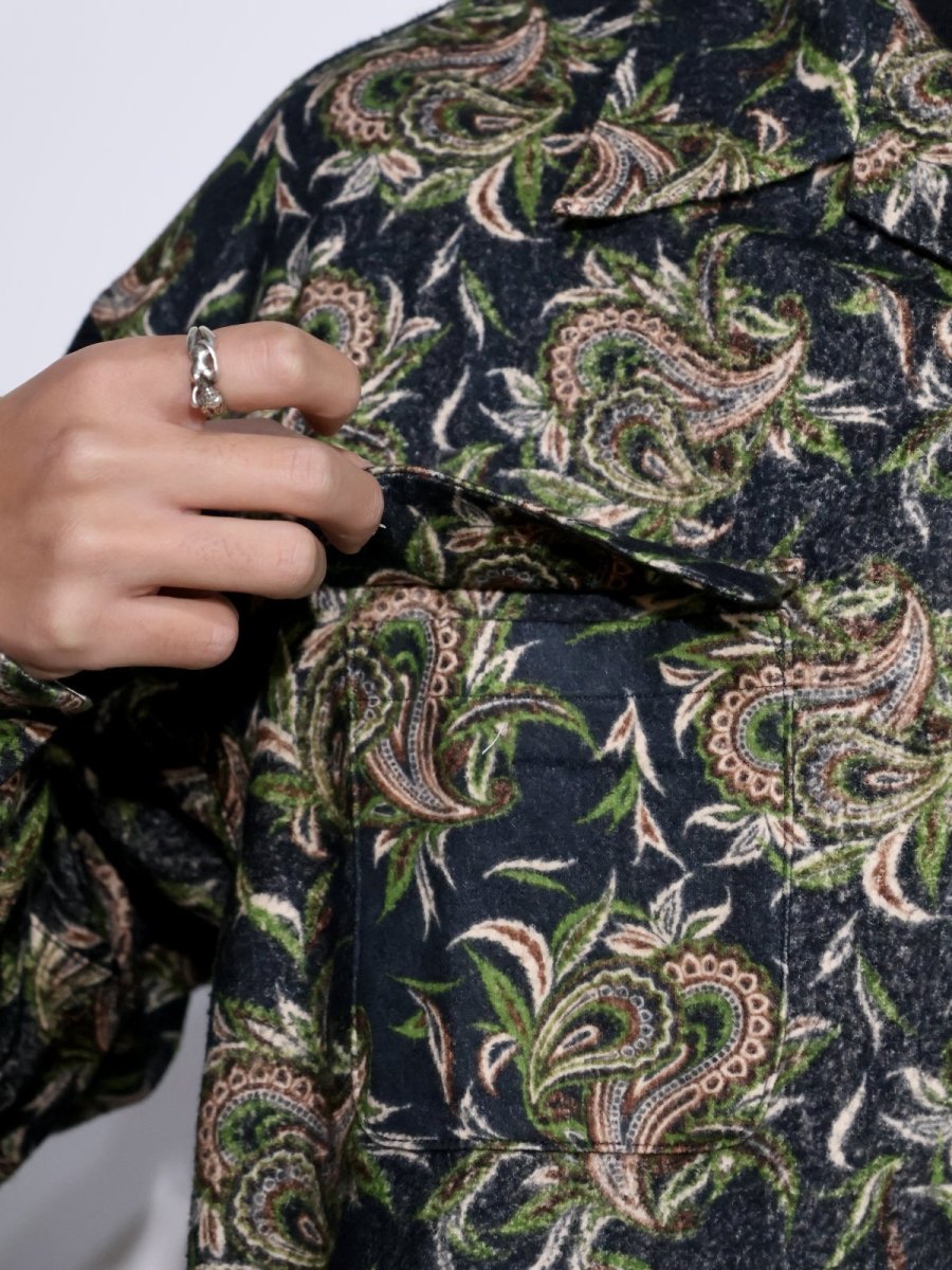 画像4: exodus  BUDS PAISLEY OPEN COLLAR SHIRT (4)