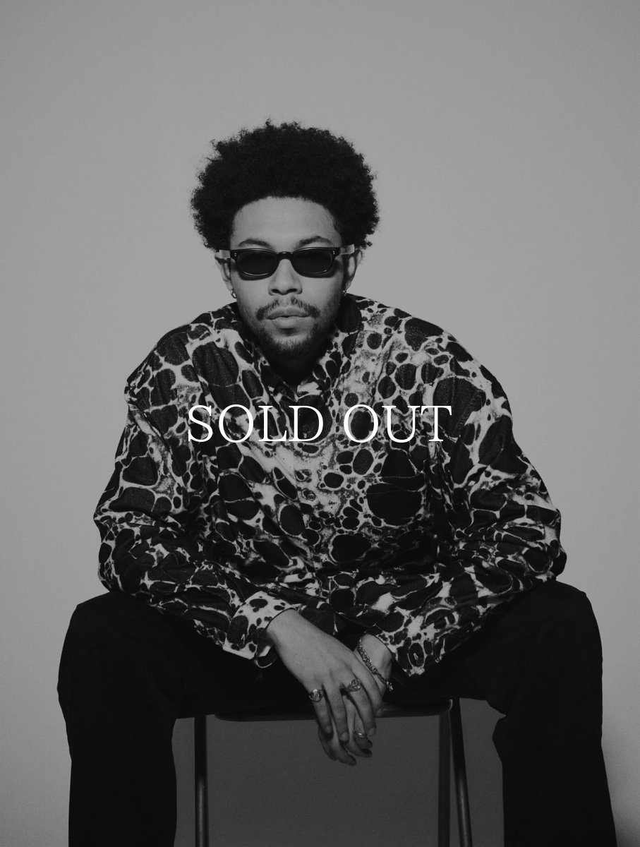 画像7: exodus  ABSTRACT SHATTER OPEN COLLAR SHIRT (7)