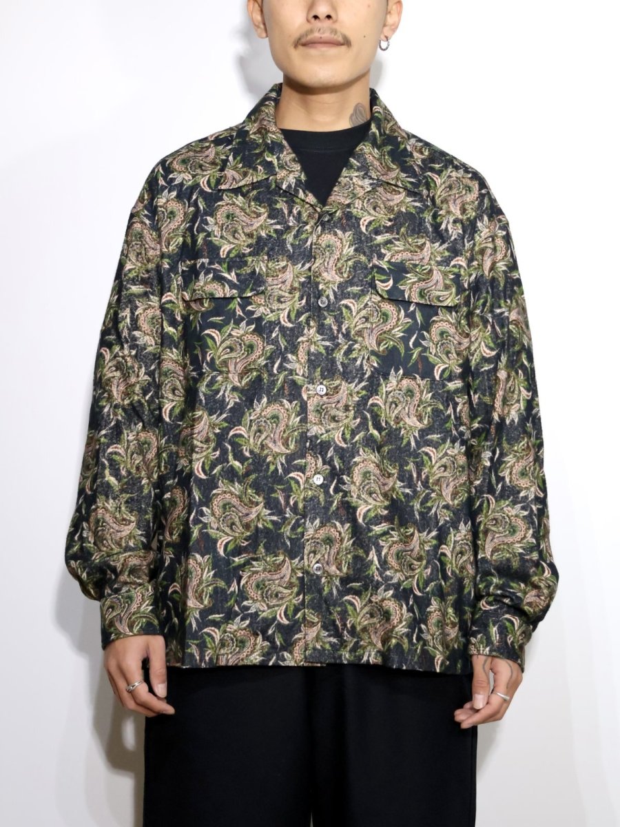 画像3: exodus  BUDS PAISLEY OPEN COLLAR SHIRT (3)