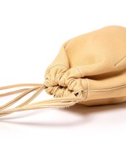 画像2: hobo  DRAWSTRING POUCH DEER LEATHER (2)