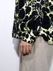 画像5: exodus  ABSTRACT SHATTER OPEN COLLAR SHIRT (5)