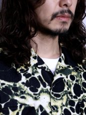 画像3: exodus  ABSTRACT SHATTER OPEN COLLAR SHIRT (3)