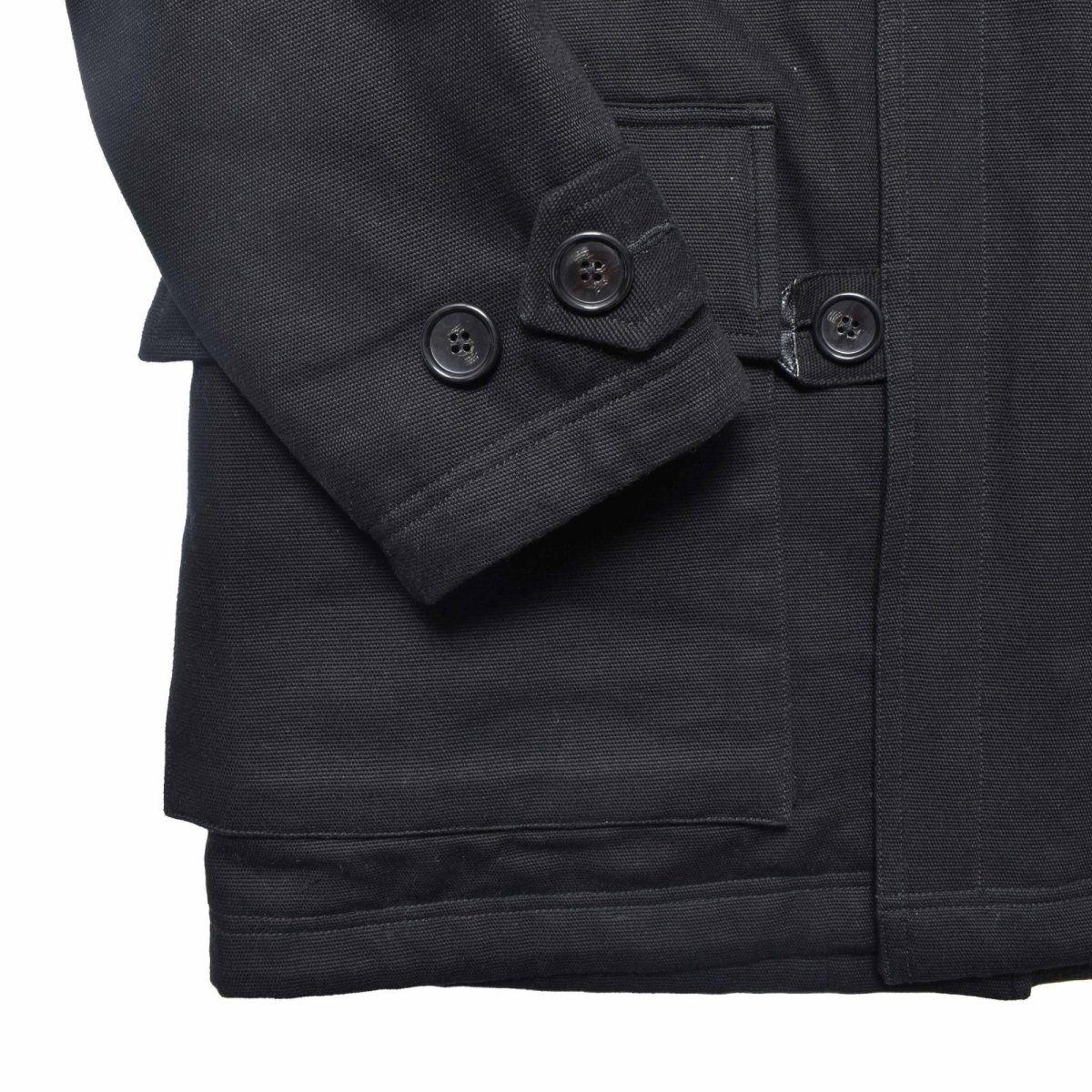 画像9: MINEDENIM  Mouton Collar Duck Military Haif CT (9)