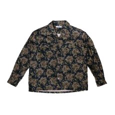画像1: exodus  BUDS PAISLEY OPEN COLLAR SHIRT (1)