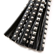 画像4: CALEE  STUDS LEATHER TASSEL KEY RING (4)