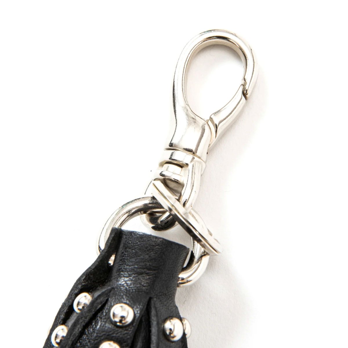 画像3: CALEE  STUDS LEATHER TASSEL KEY RING (3)