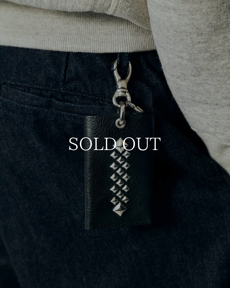 画像3: CALEE  STUDS LEATHER KEY CASE (3)
