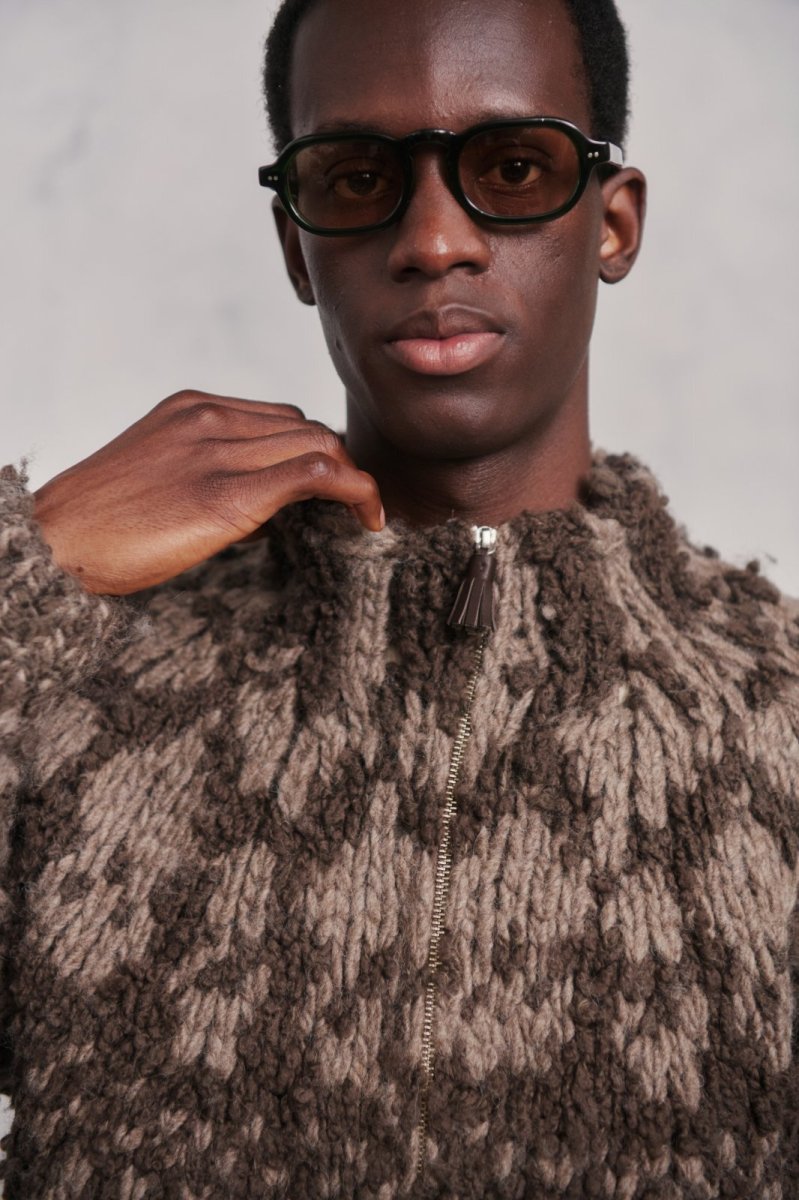 画像9: OLD JOE   NORDIC PATTERN HAND SWEATER (9)